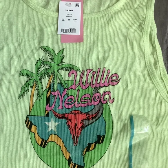 Willie Nelson Ribbed Tank - Picture 3 of 6